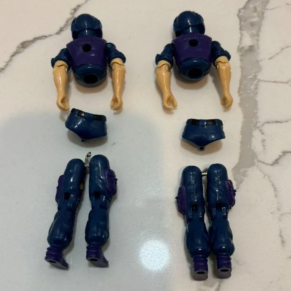 Vintage GI Joe Tele Vipers V1 Cobra Commander Hasbro Set of Two Figures - Picture 3 of 7